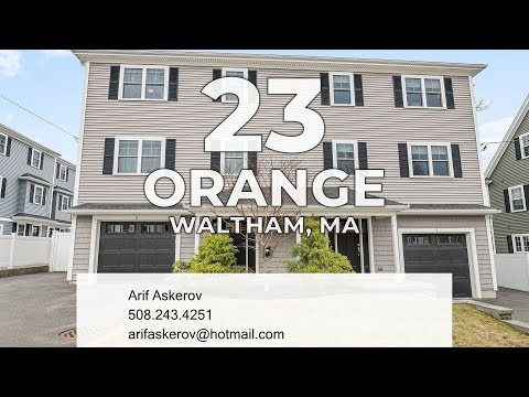 23 Orange Street 2, Waltham, MA home video tour