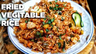 How To Make Fried Vegitable Rice Veggie Rice Recipe The Cooking Nurse