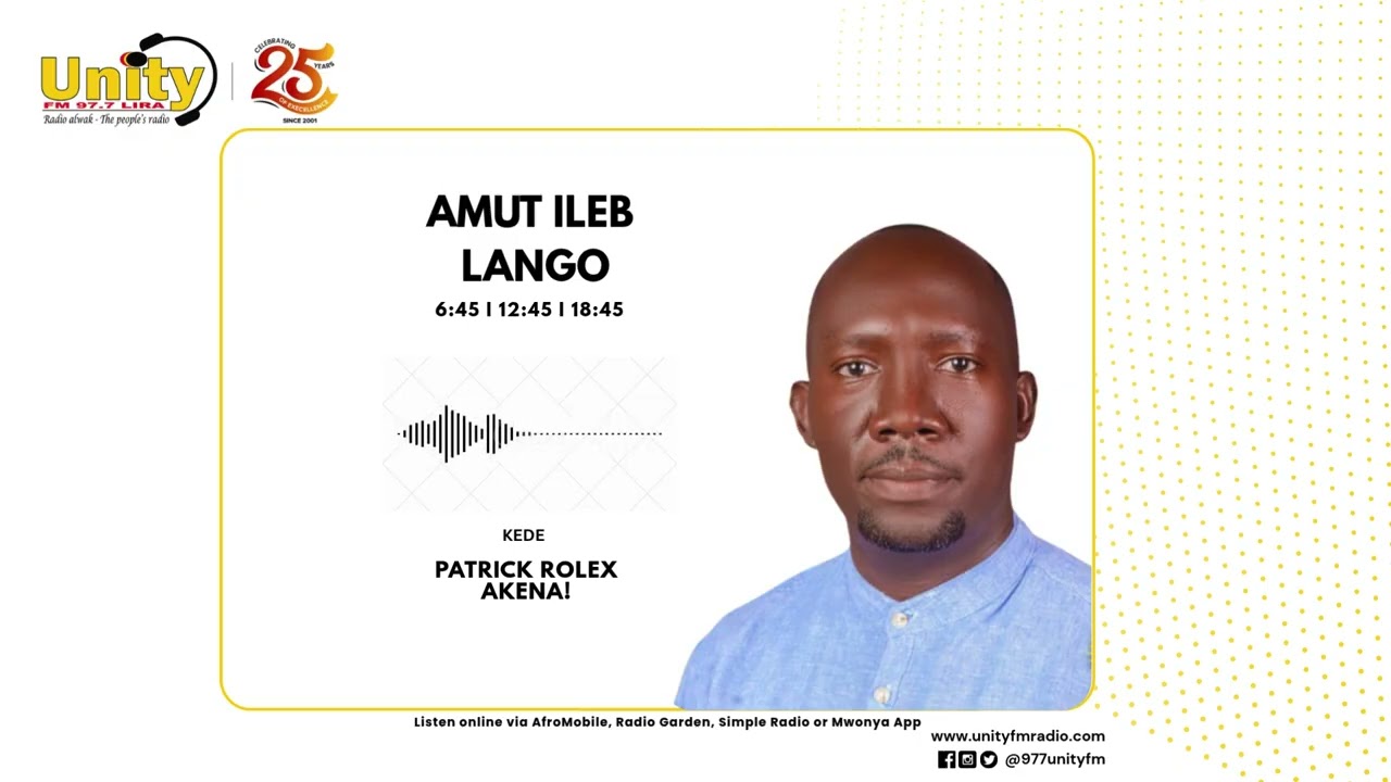 UNITY FM 97.7 LIRA MORNING NEWS [06-08-2025]