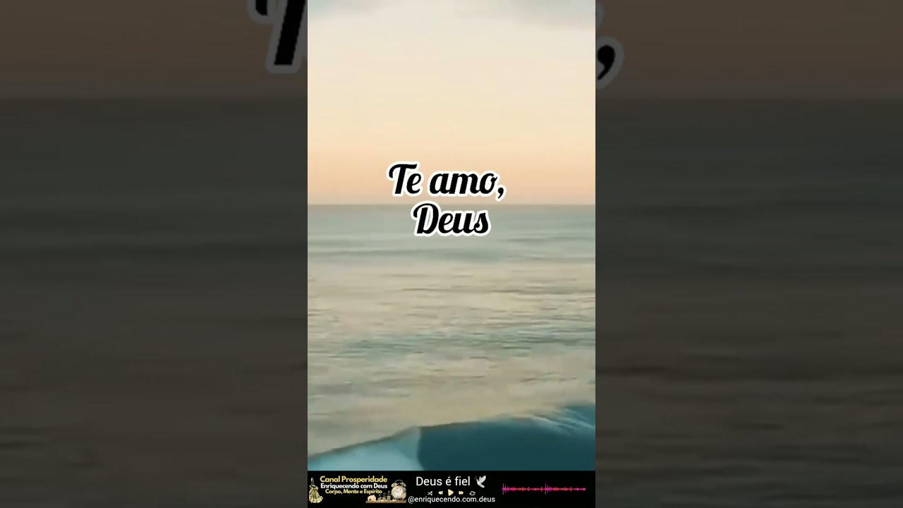 TE AMO, DEUS 🙌TUA GRAÇA ME BASTA, O TEU AMOR ME SUSTENTA ️🙏🙌 YouTube