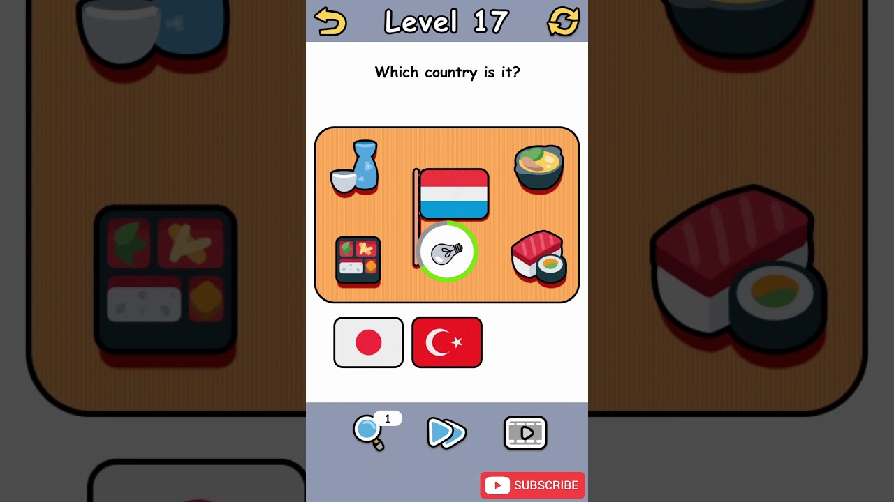 Brain Crack Level 17 Which country is it Walkthrough