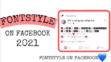 HOW TO CHANGE FONTSTYLE ON FACEBOOK 2021 lEasy steps lFacebook Fonts