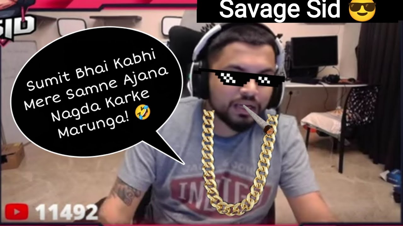 Sid Savage Reply To Random Nagda Karke Marunga 🤣 