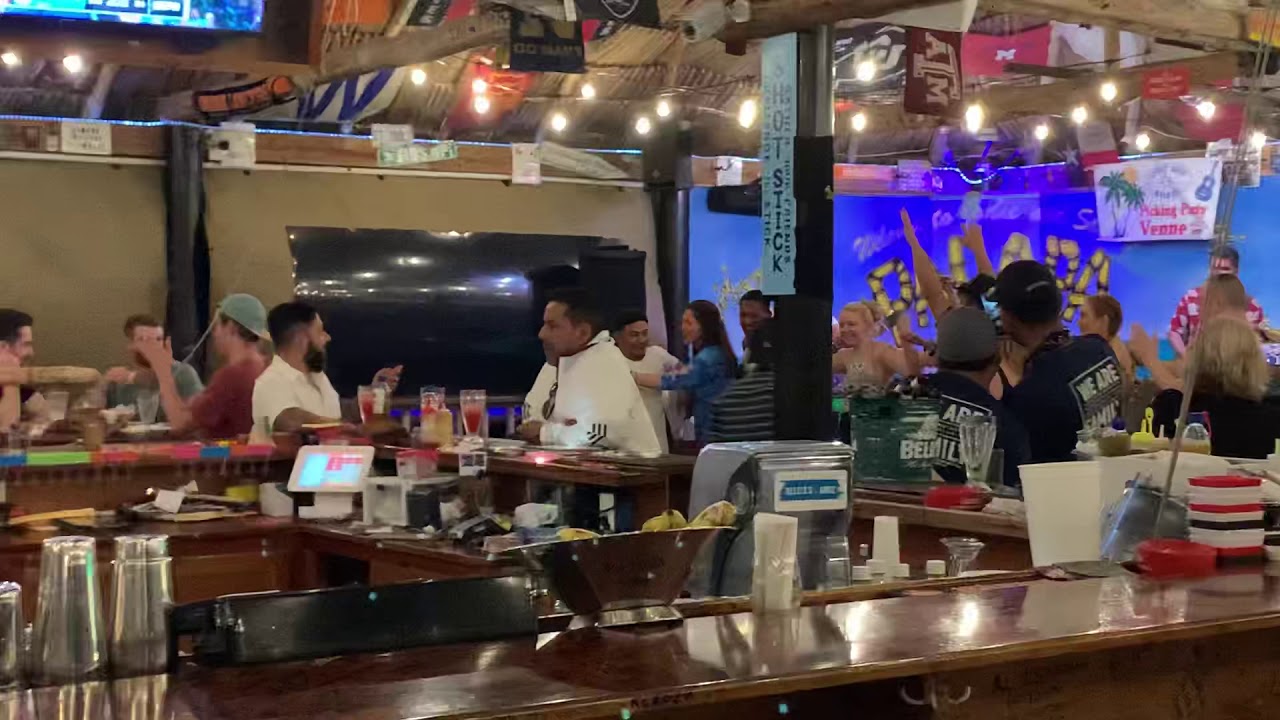 Conga Line at Palapa Bar and Grill, Belize YouTube