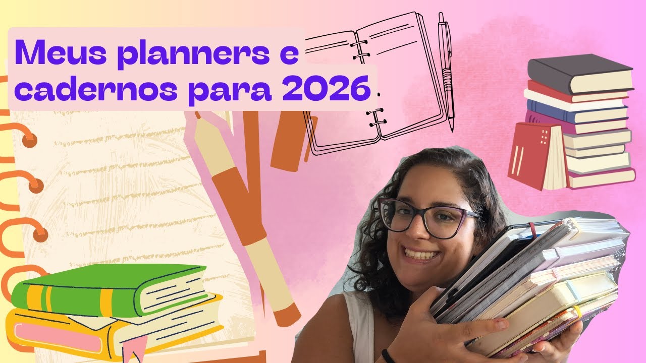 Meus planners e cadernos para 2026
