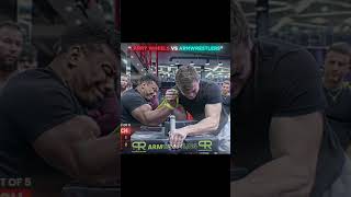 How Strong Is Larry?!😲 #gym #gymmotivation #larrywheels #strength #armwrestling #motivation