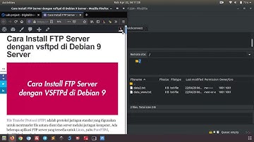 Install FTP Server dengan vsftpd di Debian 9