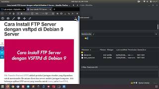Install FTP Server dengan vsftpd di Debian 9 Install FTP Server dengan vsftpd di Debian 9