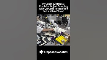 myCobot 320 | Utilize QR code recognition and machine vision for precise object grabbing #robotics