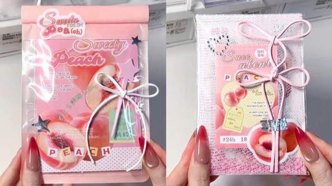 🍑沉浸式打包小卡丨水蜜桃主题 #沉浸式 #打包 #小卡 #aespa #singba