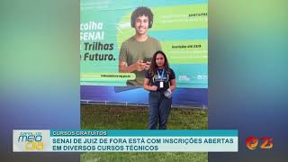 CURSOS GRATUITOS: SENAI DE JUIZ DE FORA ESTÁ COM INSCRIÇÕES ABERTAS EM DIVERSOS CURSOS TÉCNICOS CURSOS GRATUITOS: SENAI DE JUIZ DE FORA ESTÁ COM INSCRIÇÕES ABERTAS EM DIVERSOS CURSOS TÉCNICOS