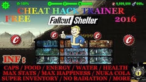 FALLOUT SHELTER MOD MENU UPDATED 2017 , UNLIMITED RESCOURCES