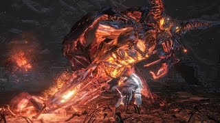 Dark Souls 3 Ringed City: Demon in Pain and Demon from Below Boss Fight (4K 60fps)