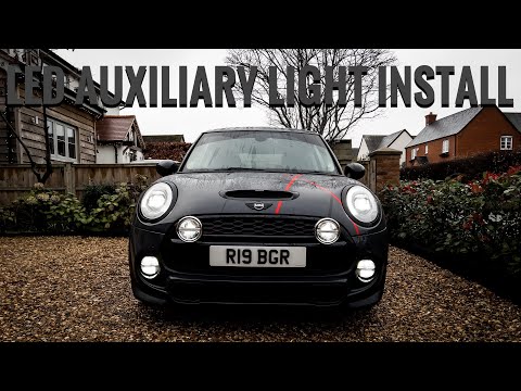 MINI F56 LED AUXILIARY LIGHTS INSTALLATION! - YouTube