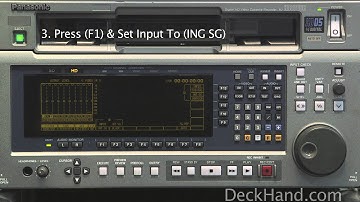 How to set Video Black on a Panasonic AJ-HD3700B (D-5)