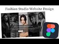 Figma Fashion Studio Website Hero Section UI/UX Design