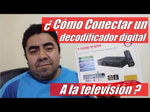 como se conecta un decodificador digital tdt Master- tutorial