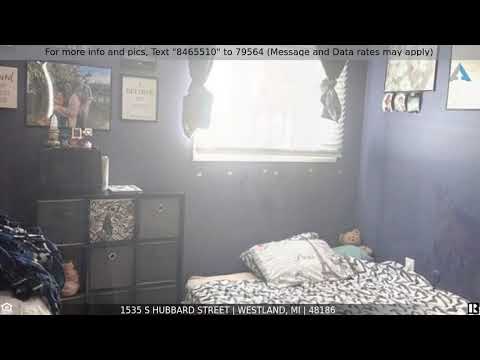 1535 S HUBBARD Street, Westland, MI home video tour