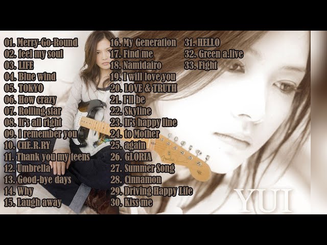 YUI - The Best songs of YUI class=