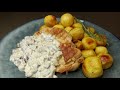 Куриное филе с грибами и запеченным картофелем с розмарином/ГОТОВИМ РЕСТОРАННЫЙ БЛЮДА ДОМА