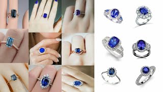 New Collection Beautiful Blue Stone Rings Designs || Real Stone Rings Designs || Awesome Rings 2021