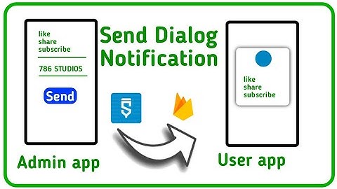 Dialog Notification from Admin app to User App in Sketchware