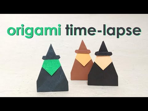 Origami Time-Lapse: Standing Witch (Francesco Mancini)
