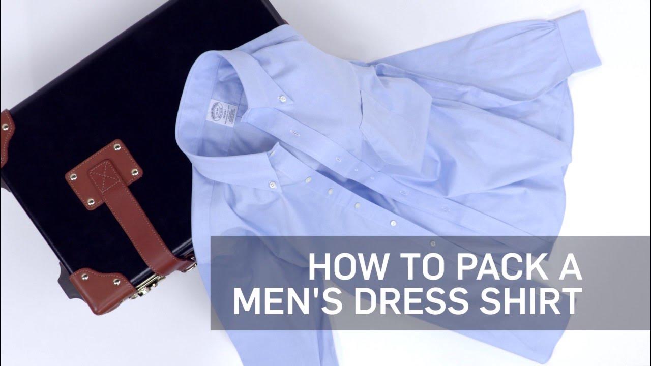 How to Pack a Men's Dress Shirt
