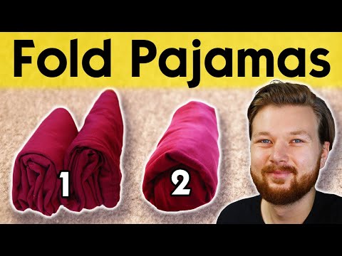 A Clever Way to Fold Pajamas (And how to store them)