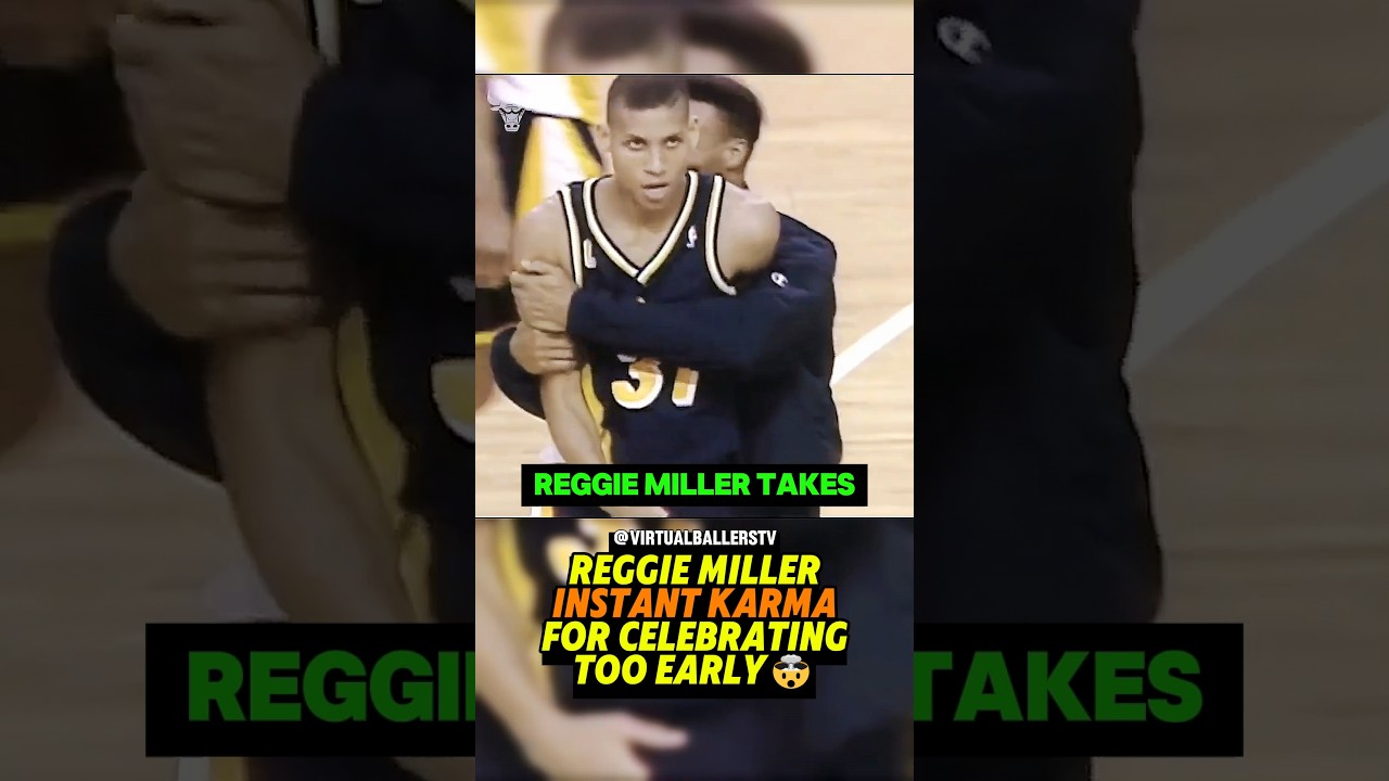 Reggie Miller celebrated too early against the Bulls 😱 