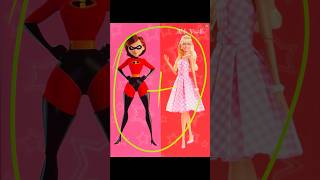 Helen Parr mixing with Barbie #mixingcharacters #aiart #shorts #mixing