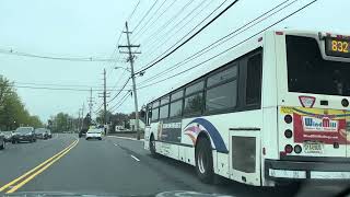 NJTransit Bus 2009 13 NABI 41615 Bus #6129 On The 832 To Asbury Park On 5 2 22