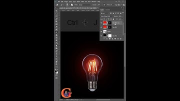 Glow Effect to Light Bulb In Photoshop#shorts #photoshoptutorial