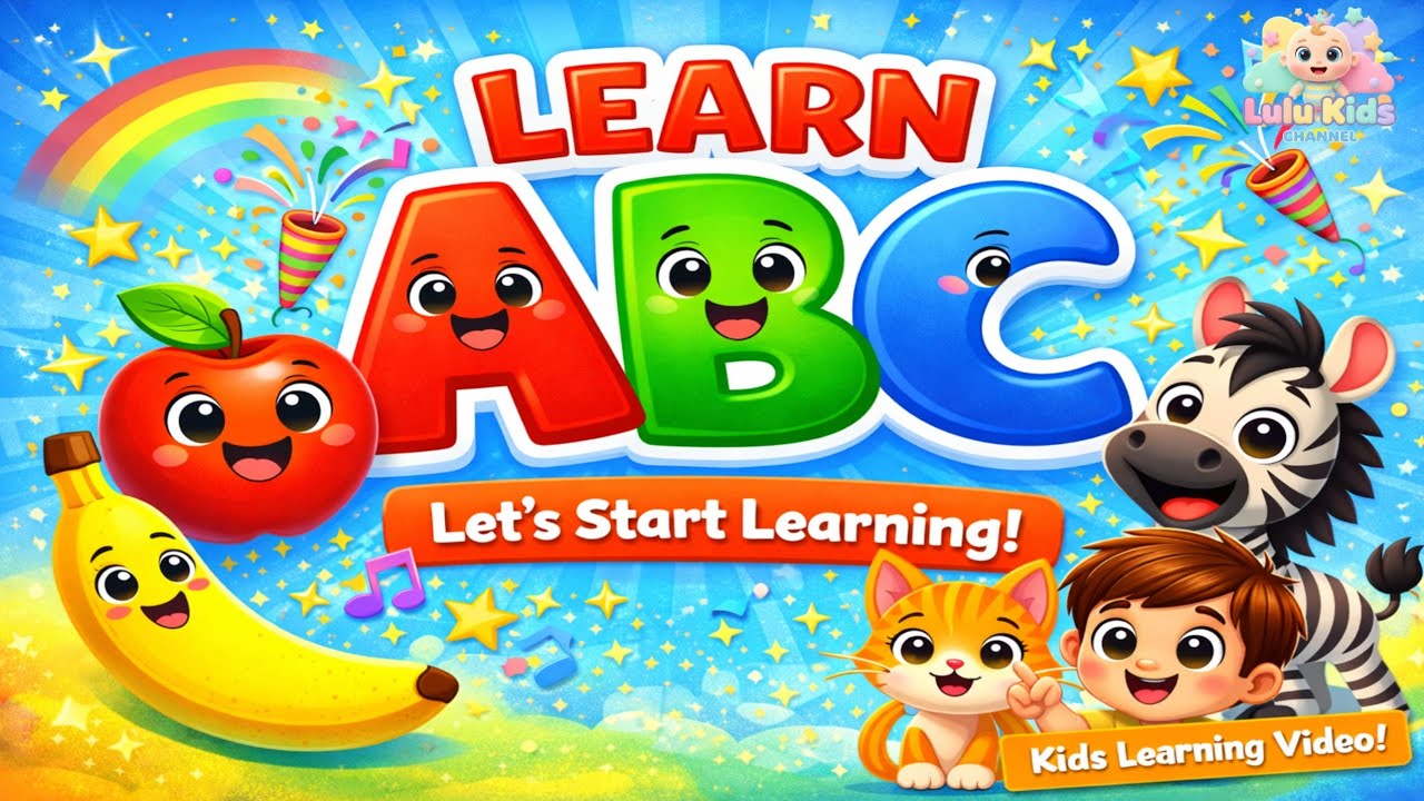 ABC Alphabet Learning for Kids | A to Z Letters with Objects | English Alphabets for Children 