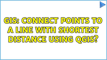 GIS: Connect points to a line with shortest distance using QGIS?