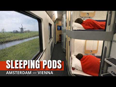 15 Hours on Europe's First Capsule Hotel Sleeper Train Amsterdam Vienna