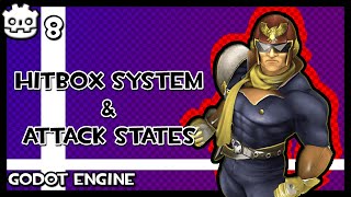 Full HITBOX SYSTEM & Attack States || Godot 3.5 Platform Fighter Tutorial || Part 8 Update