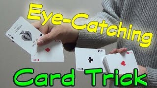 card tricks revealed/Eye-Catching Card Trick/4 Card Production