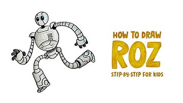 How To Draw Roz From The Wild Robot | Step-By-Step Drawing For Kids