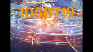 THE FIRST ONE MILLION NORMAL ATTACK! YOIMIYA STRIKING 1.05 MIL!