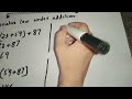 Associative law under addition #youtube #math