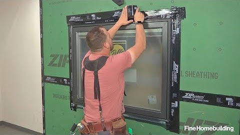 Installing a Nail-Fin Window Over Zip System Sheathing