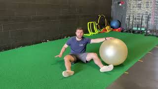 Stability Ball Deadbug ISO Hold