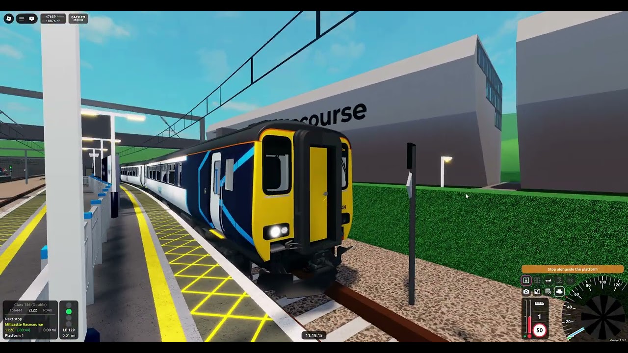 Roblox SCR v2.3.2 R040 Edgemead➡️Llyn-By-The-Sea (Class 156 (Double))