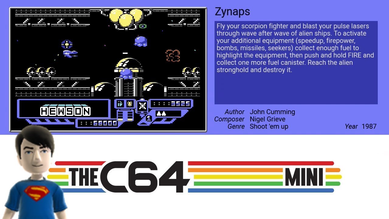 The C64MINI Games - Zynaps