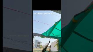 Folding green net garden shed #gardenshed #foldingnet