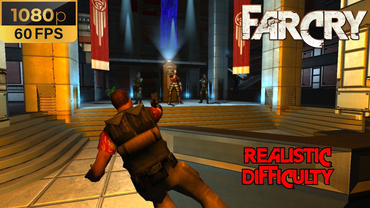 Far Cry 1 (2004): Walkthrough - Realistic Difficulty - Level 20 - Volcano + End Credits (PC)