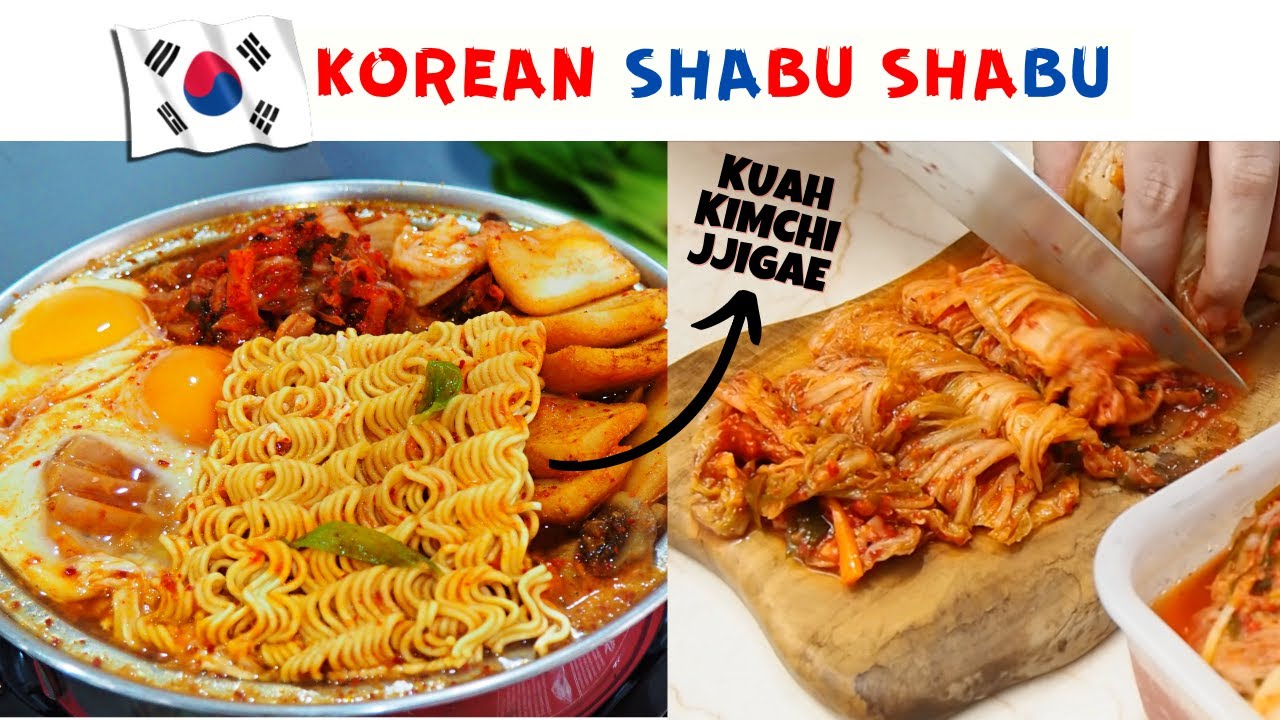 ⁣BAHAN SEDERHANA RESEP KOREAN SHABU SHABU ALA RUMAHAN. KUAH KIMCHI JJIGAE YG SEDAAAAP