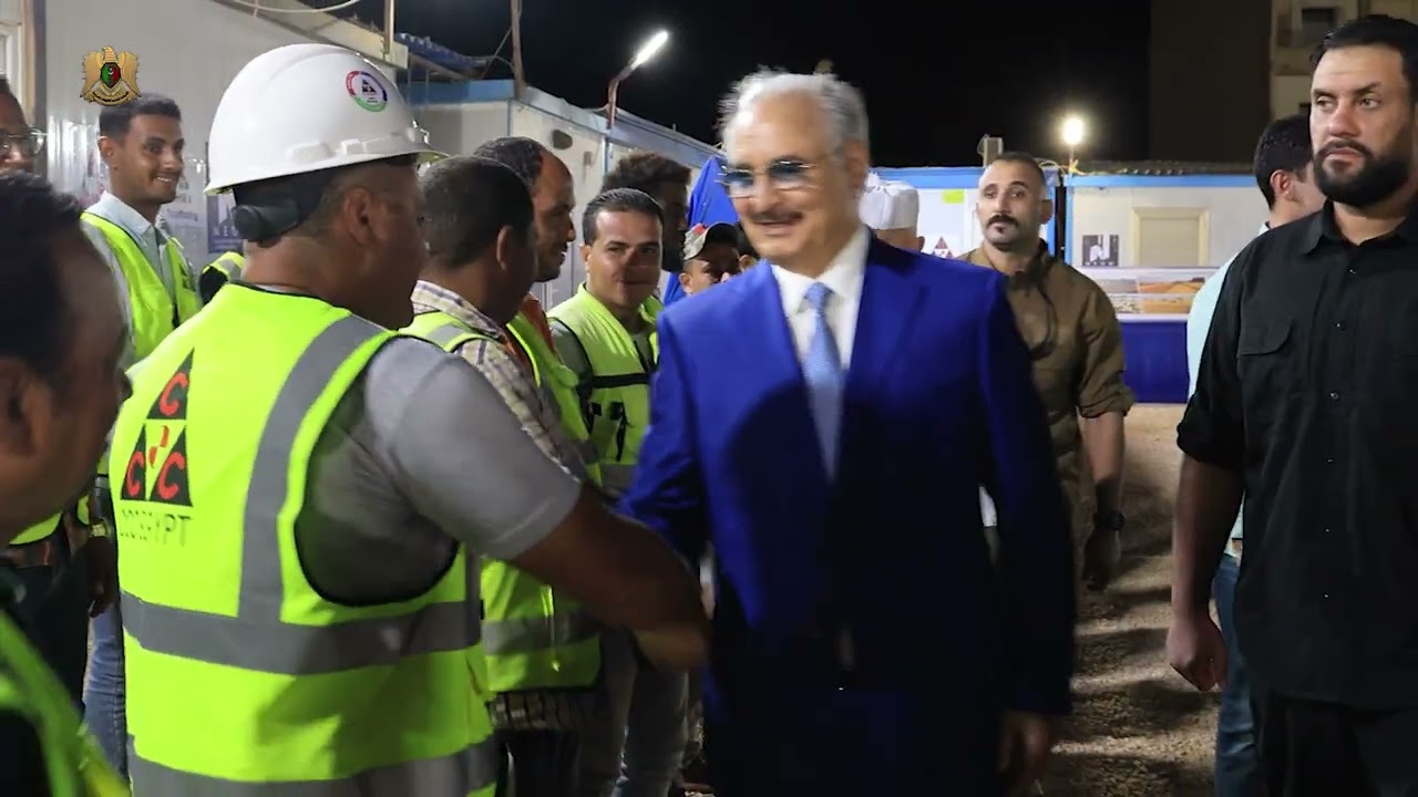 زيارة القائد العام المشير خليفة حفتر إلى مدينة درنة، وجولته بالمدينة لمتابعة آخر مستجدات .