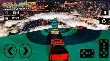 Chained Car Impossible Tracks - NEW Monster Truck - Ramp Mode - Best Android Gameplay #Shorts